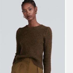 ANTONIO MELANI GREEN ASHWIN WOOL RIBBED SWEATER NWT SIZE LARGE